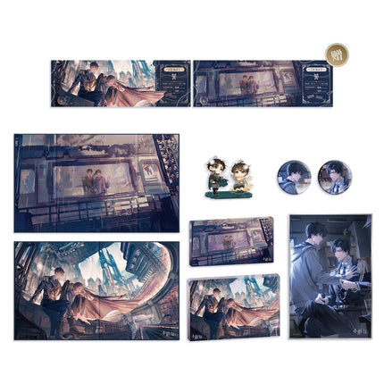 Little Mushroom | Radio Drama Badge & Quicksand Standee & Shikishi Board Set 1 MAO ER FM- FUNIMECITY