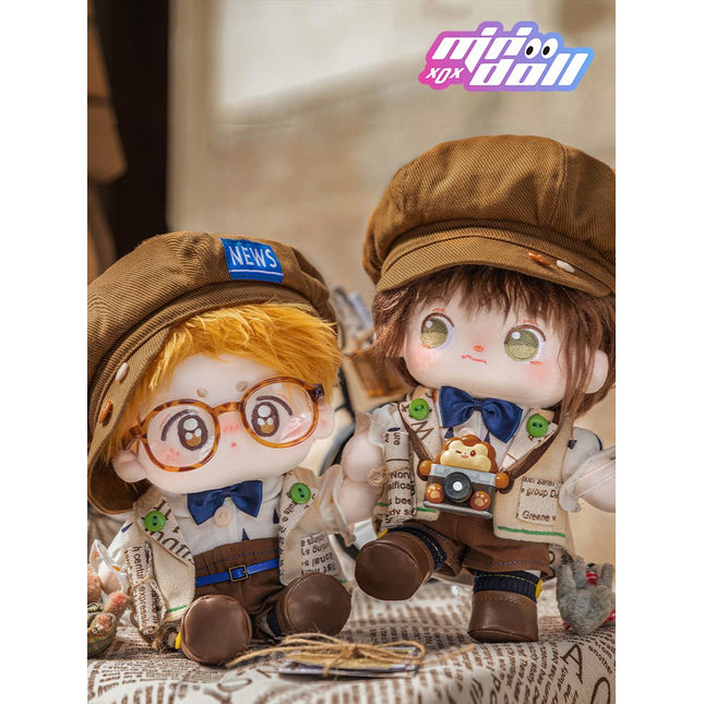 Minidoll 20 cm Plush Doll Clothes - Hans Journalist Theme MINIDOLL- FUNIMECITY