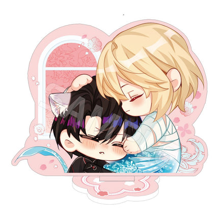 The Falling Merman | Chibi Acrylic Stand Figure & Badge Set XINGHEDONGMAN- FUNIMECITY