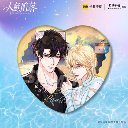 The Falling Merman | Chibi Acrylic Stand Figure & Badge Set XINGHEDONGMAN- FUNIMECITY