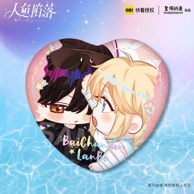 The Falling Merman | Chibi Acrylic Stand Figure & Badge Set XINGHEDONGMAN- FUNIMECITY