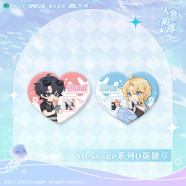 The Falling Merman | MESSAGE Chibi Badge Set Aimon- FUNIMECITY