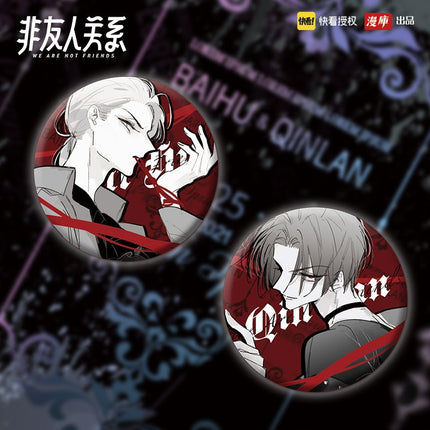 We Are Not Friends | Badge & Acrylic Stand Figure & Pendant Man Ku- FUNIMECITY